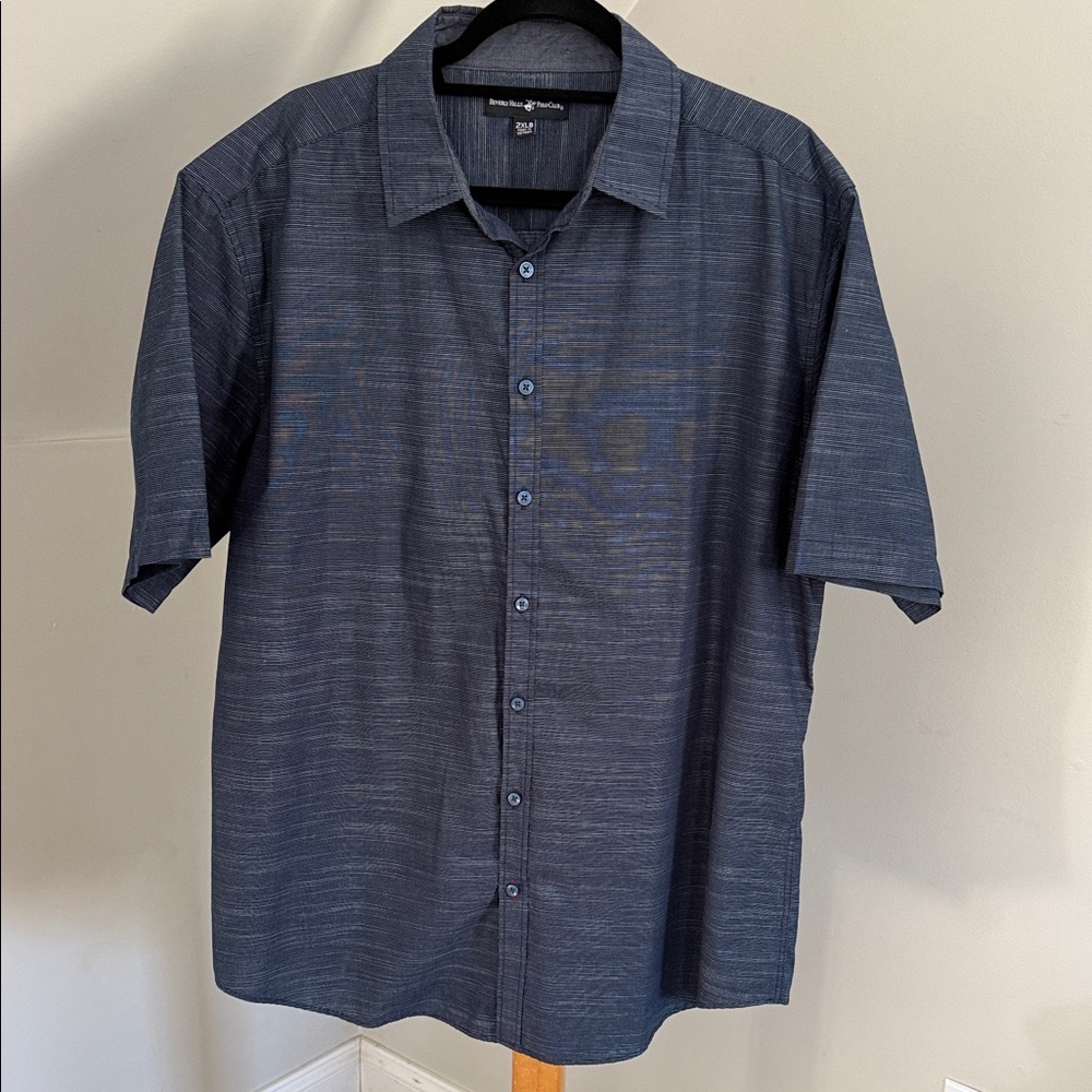Beverly Hills Polo Club Dark Blue Casual Shirt